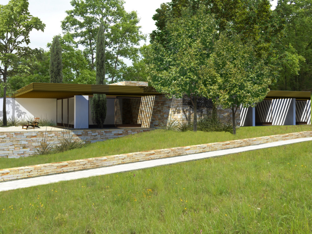 Illustration du projet : Hôtel 4* & Medispa - Veyrines de Domme réalisé par Guillot Architectes