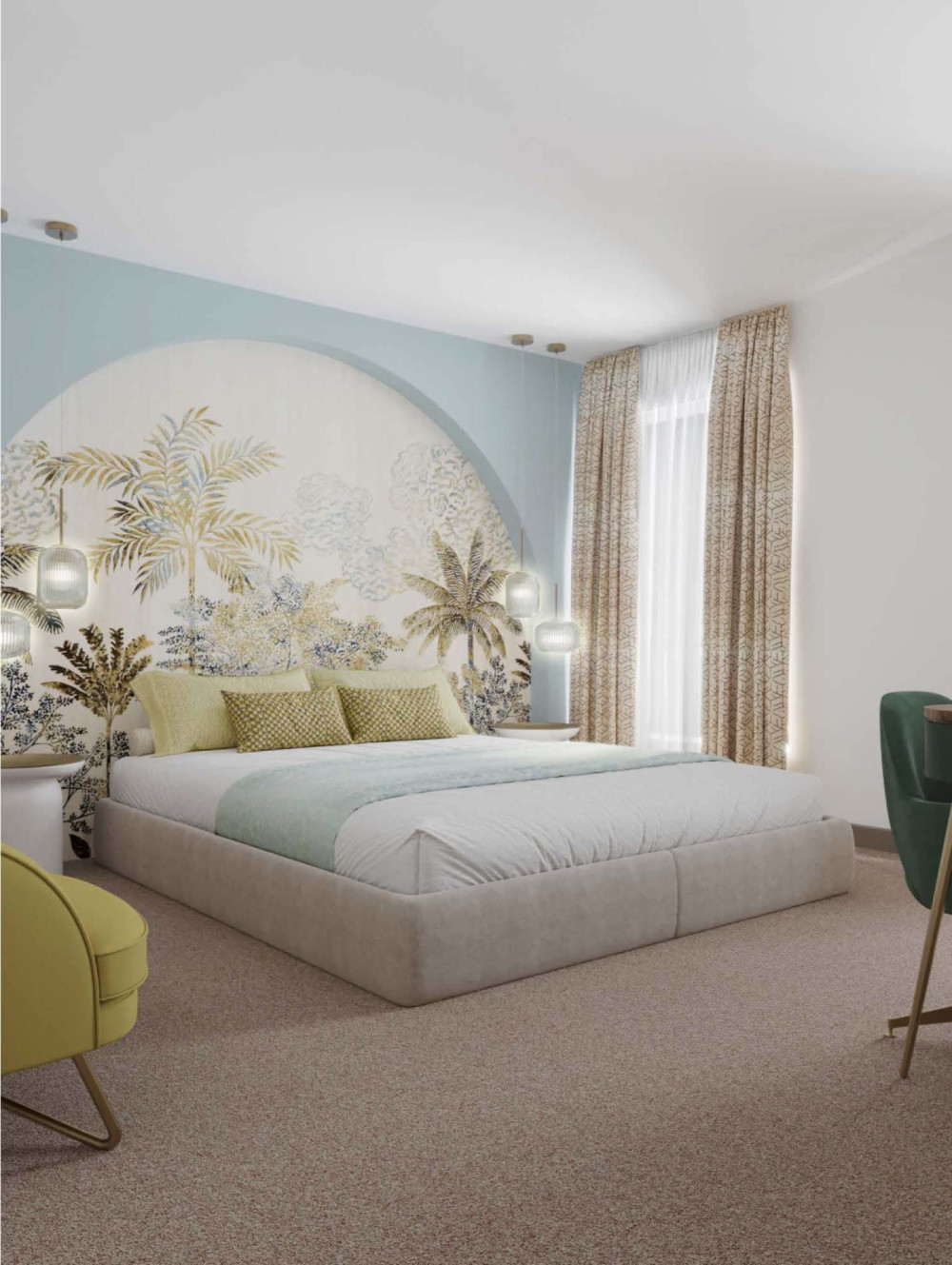 Illustration du projet : Hôtel Elysées-Bassano 4* réalisé par Guillot Architectes